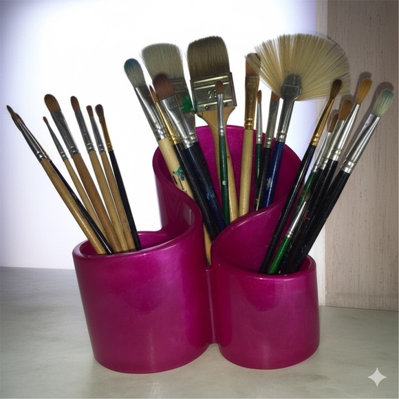NORE’S NOVELTIES Handcrafted Makeup Brush/Desk Organizer -Create or pick a color - Picture 10 of 14